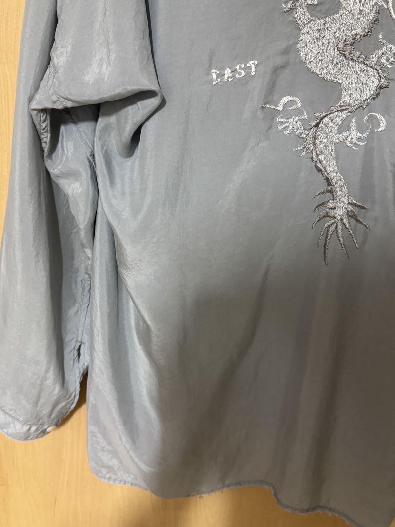 ANCELLM AGING EMBROIDERY SHIRT(SAX)即購入❌