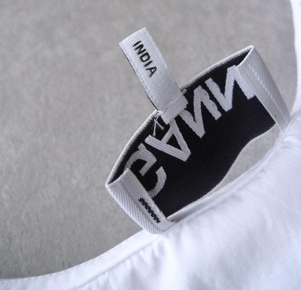 ビッグカラーブラウス ミニワンピース