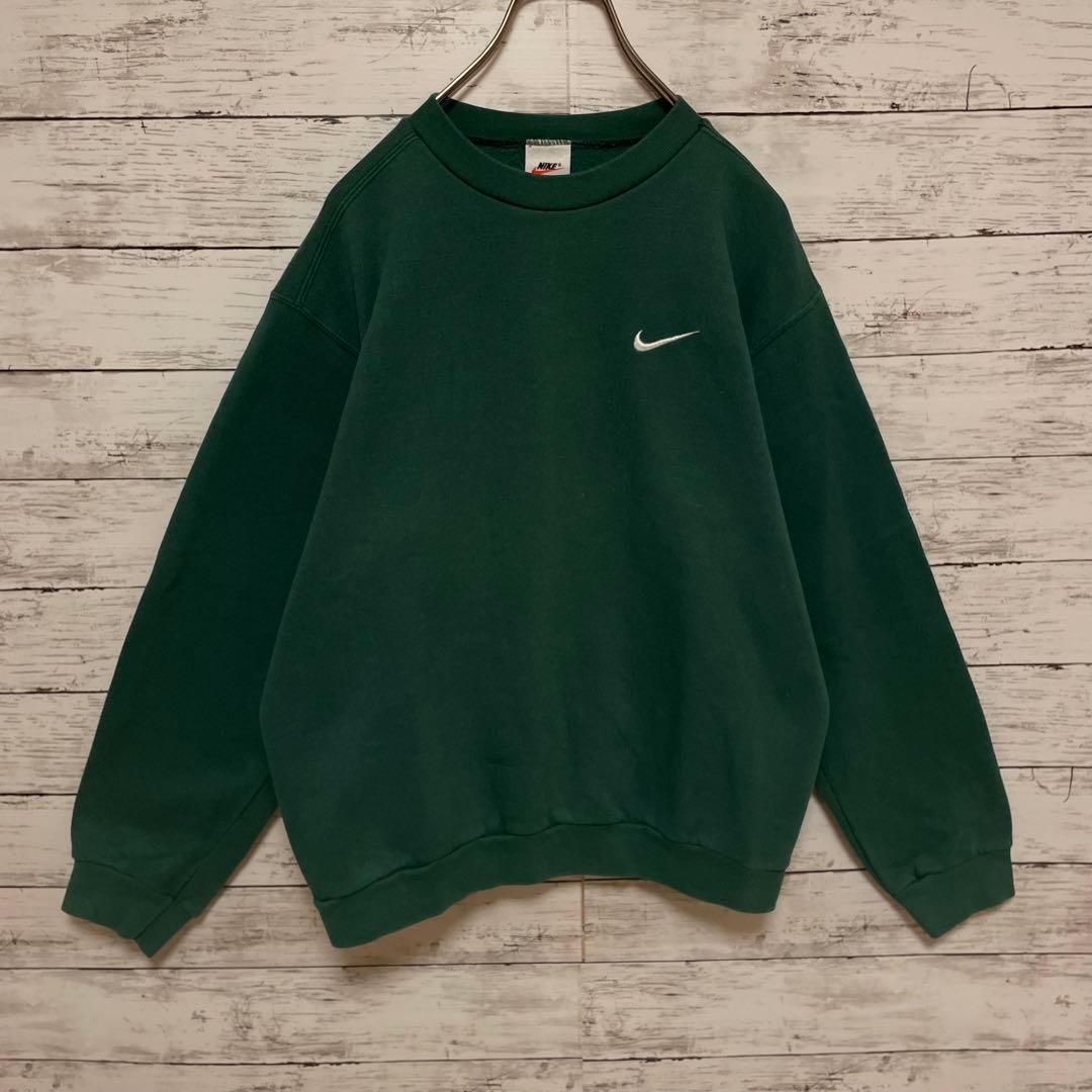 904 人気Lサイズ ナイキ♤刺繍ロゴ 90s 銀タグ スウェット L NIKE WWW_HOMU-JOURNEY_COM