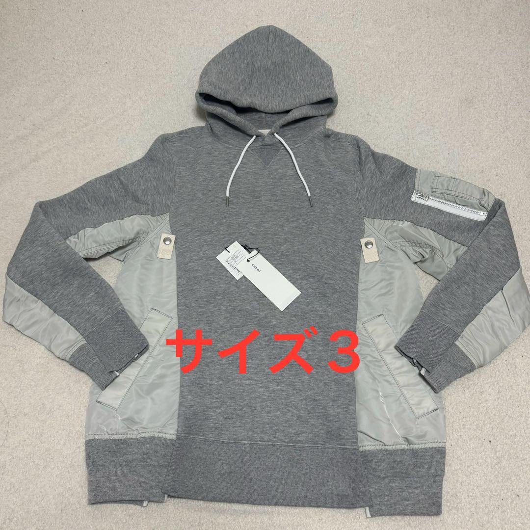sacai フーディー パーカー スウェット ma1