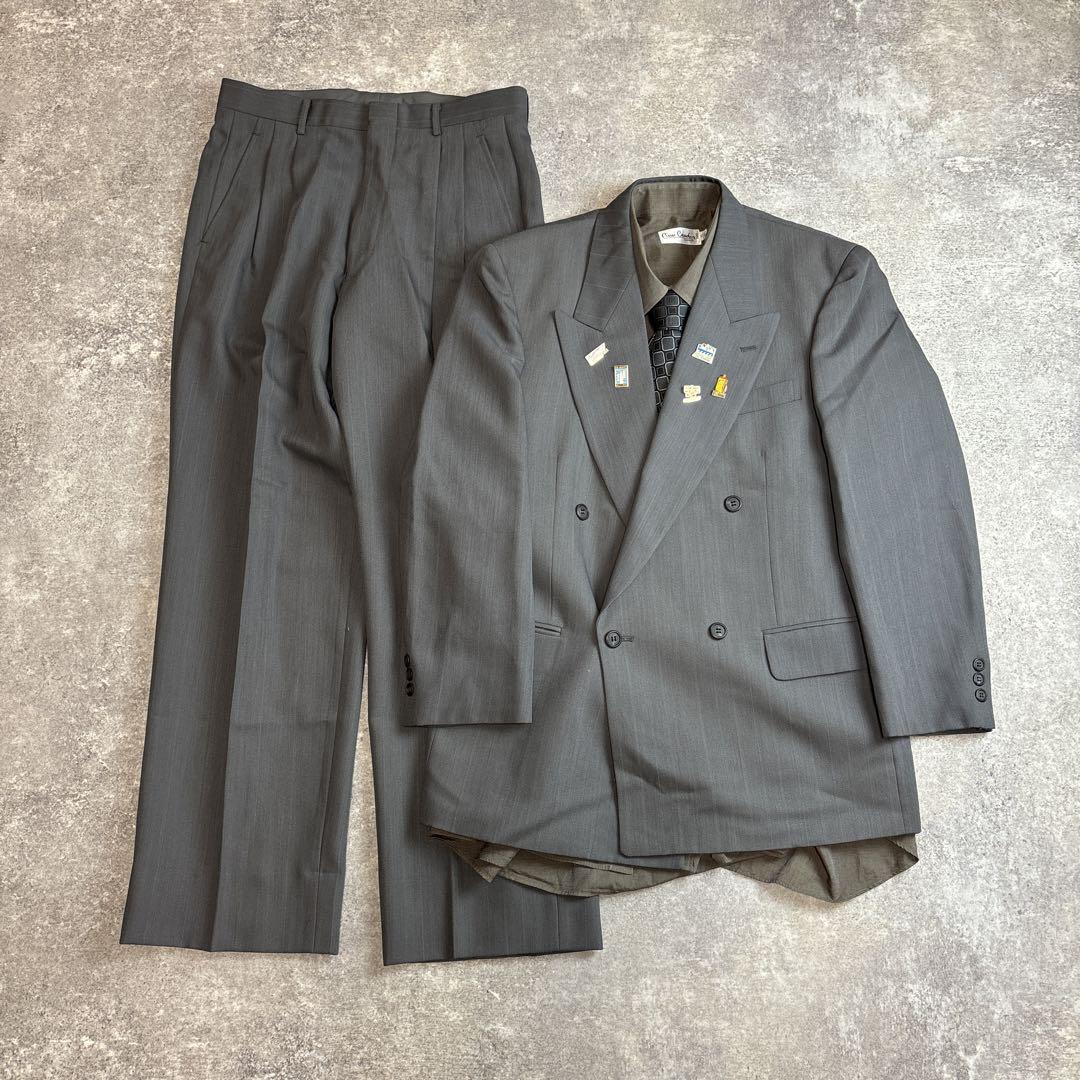 休日限定 セットアップ 成人式 ピンズ ダブルスーツ 【vintage