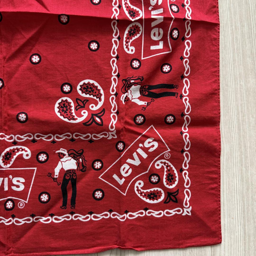 【特別セール品】 Levi's 片耳 ヴィンテージ カウボーイ バンダナ サドルマン 60's 小物