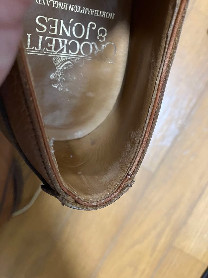 2025年5月購入 クロケットアンドジョーンズ モールトン 5.5 E24cm CROCKETT JONES ご安心ください！