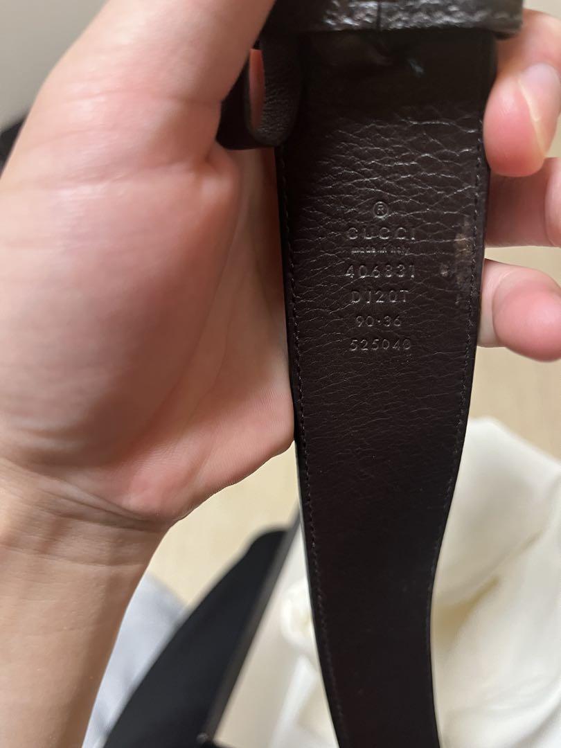 GUCCI GGマーモント ダブルG Gバックル ブラック アンティークゴールド
