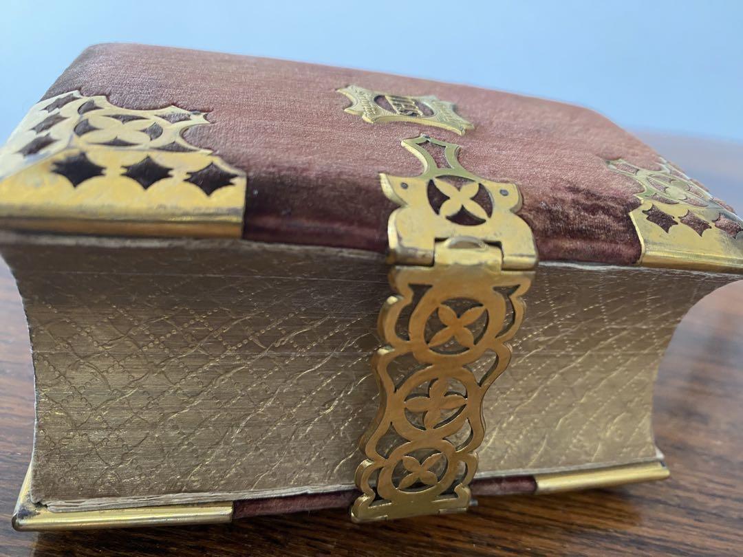 値下げ❣️ アンティーク　Bible 19c中頃　天金加工
