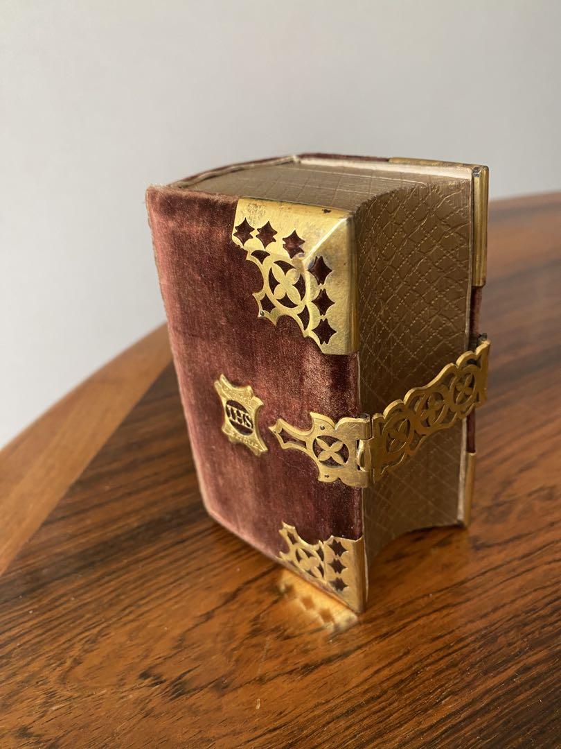 値下げ❣️ アンティーク　Bible 19c中頃　天金加工