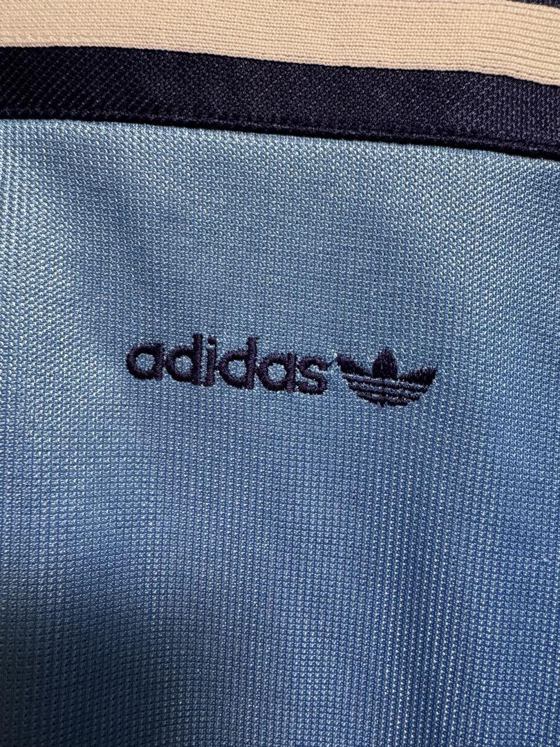 adidasのトラックジャケット西ドイツ製　ブルー　80s ヴィンテージ