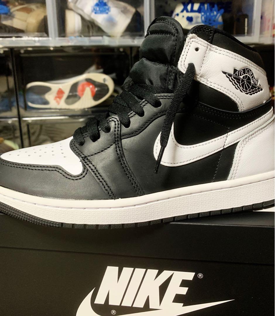 靴 AIR JORDAN 1 RETRO HIGH OG \"Black/White\"