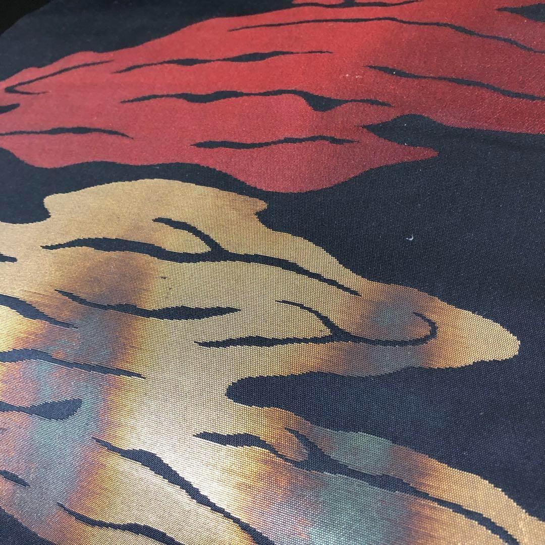 SO-543 名古屋帯 名古屋仕立て 六通 正絹 雲取文様 高級