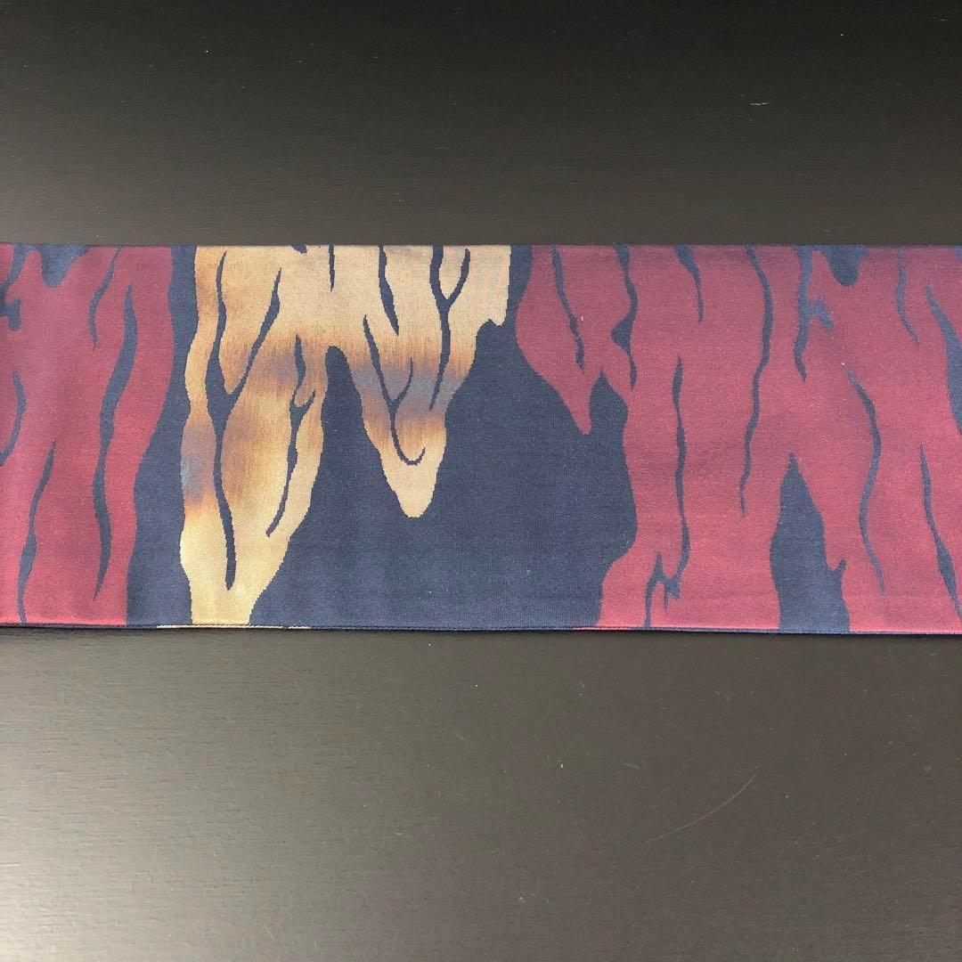 SO-543 名古屋帯 名古屋仕立て 六通 正絹 雲取文様 高級