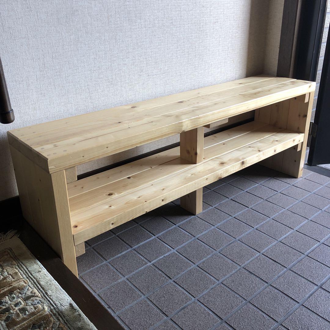 ハンドメイド　ベンチ　シューズラック　オーダー受け付けます。