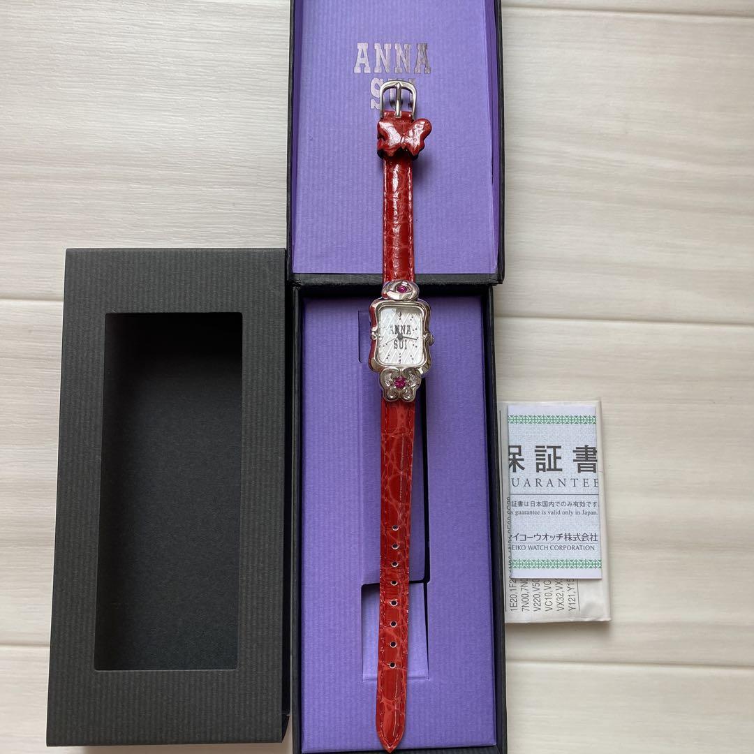 ANNA SUI アナスイ レザーベルト 腕時計 - メルカリ
