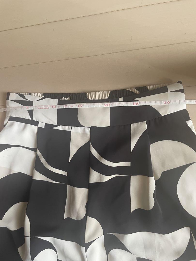 パンツ AMERI INDIVIDUAL GEOMETRIC PATTERN PANTS