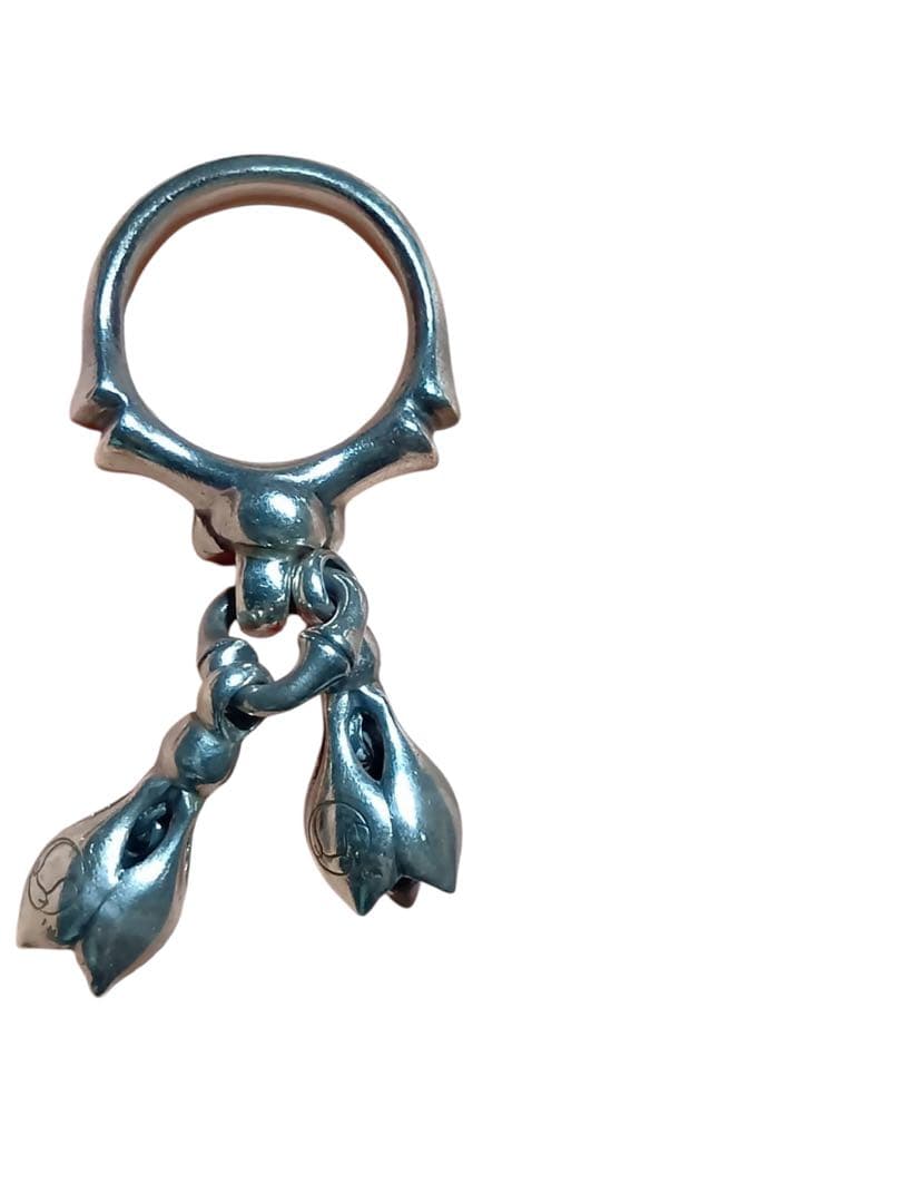 メ0727-29 【美品】ロンワンズ 2ティアベル リング 8号 メ0727-29 【美品】ロンワンズ 2ティアベル リング 8号