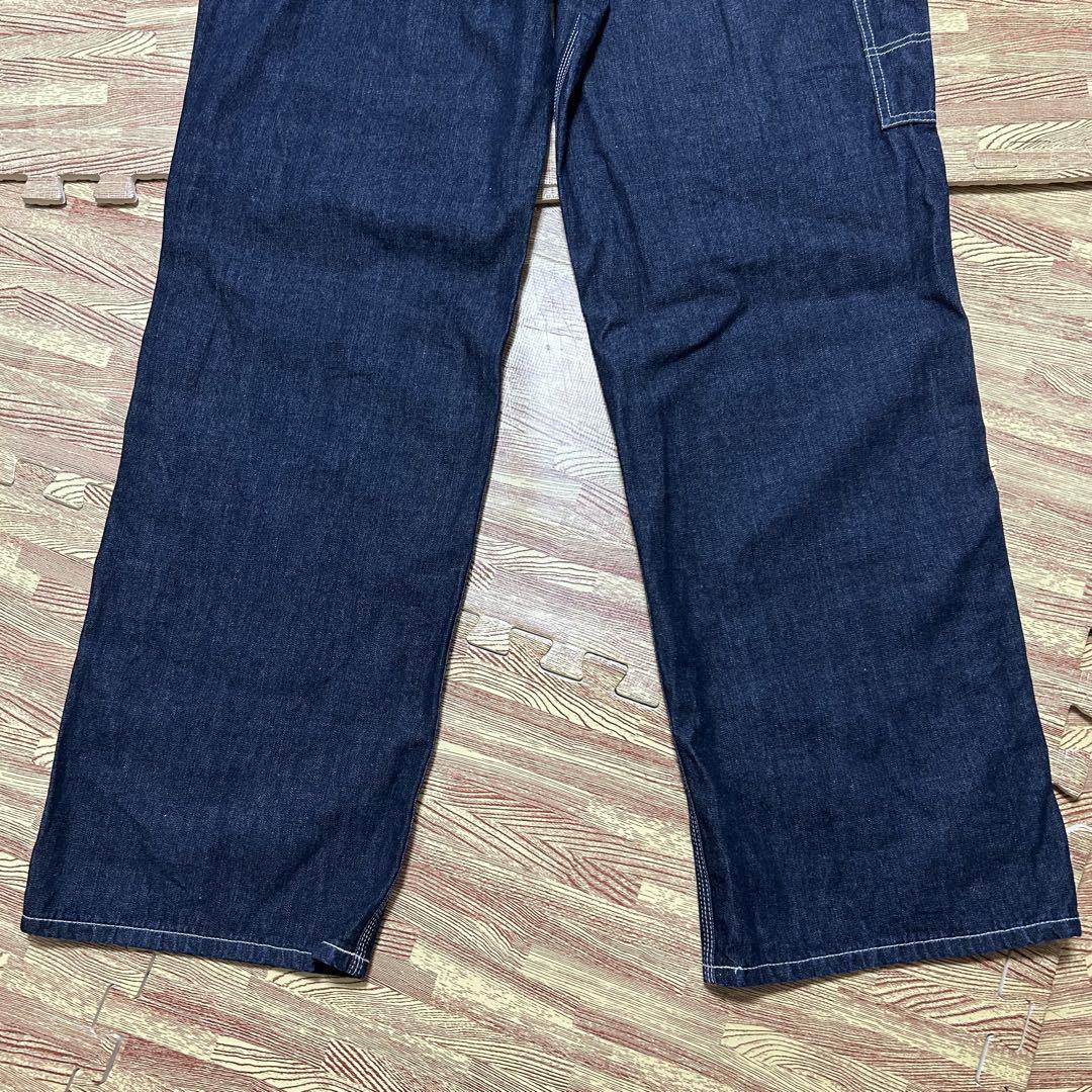 【大きめサイズ】Lee オーバーオール 濃紺 メンズ XL 美品 洗濯済み