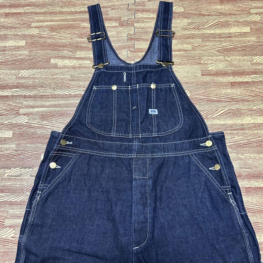 【大きめサイズ】Lee オーバーオール 濃紺 メンズ XL 美品 洗濯済み