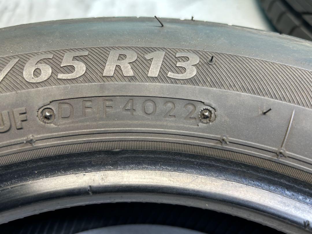 ⑤2022.2021年製155/65R13バリ山！中古タイヤ4本セット