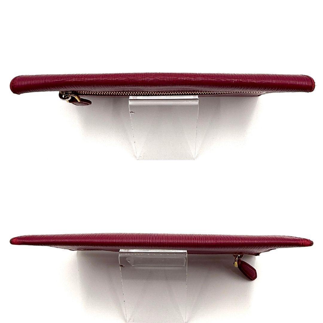 PRADA プラダ レター型 長財布 ロングウォレット レザー ピンク