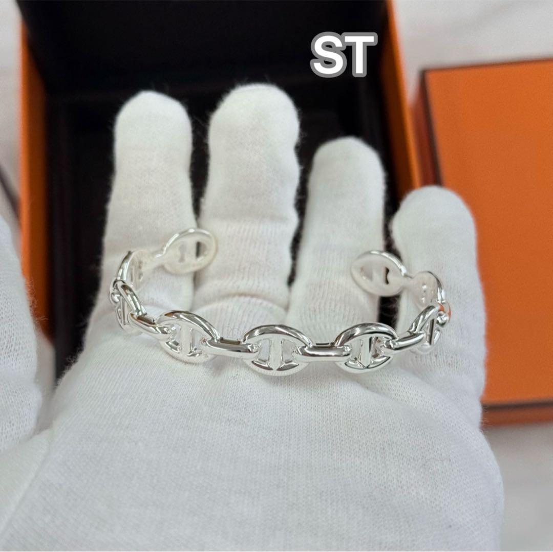 新品未使用 HERMESエルメス シェーヌ ダンクル アンシェネ バングルST