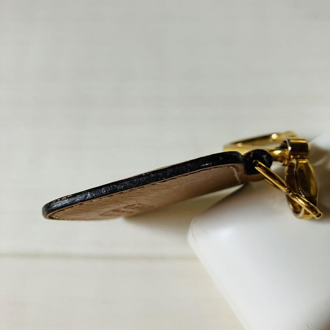 ロエベ　本革　アナグラムキーホルダー　キーチャーム　レザー