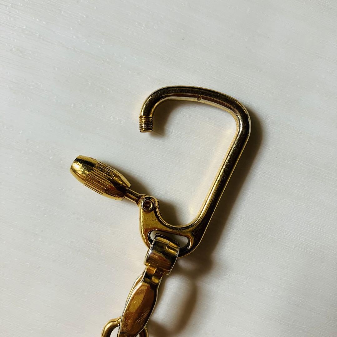 ロエベ　本革　アナグラムキーホルダー　キーチャーム　レザー
