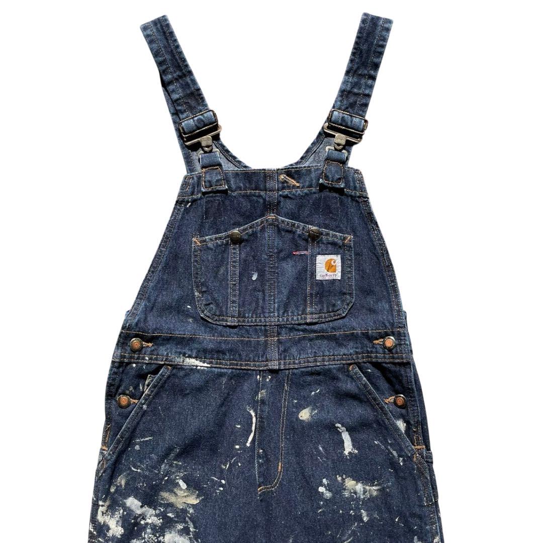 カーハート デニムオーバーオール carhartt オーバーオール 古着 ワーク