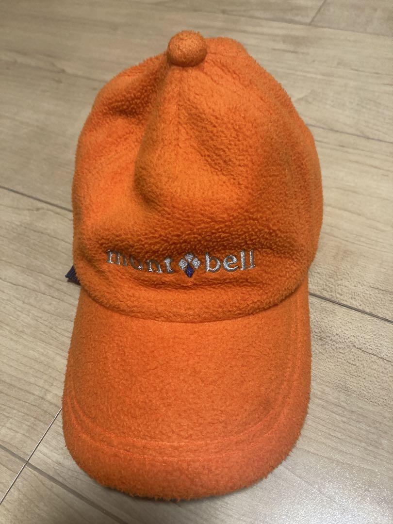 mont-bell オレンジ フリースキャップ