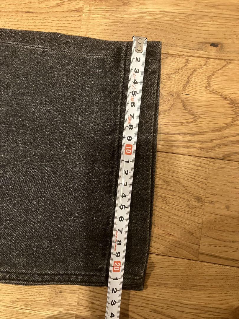 ち*読様 PWA LINEN MIX DENIM TROUSERS ブラック　S