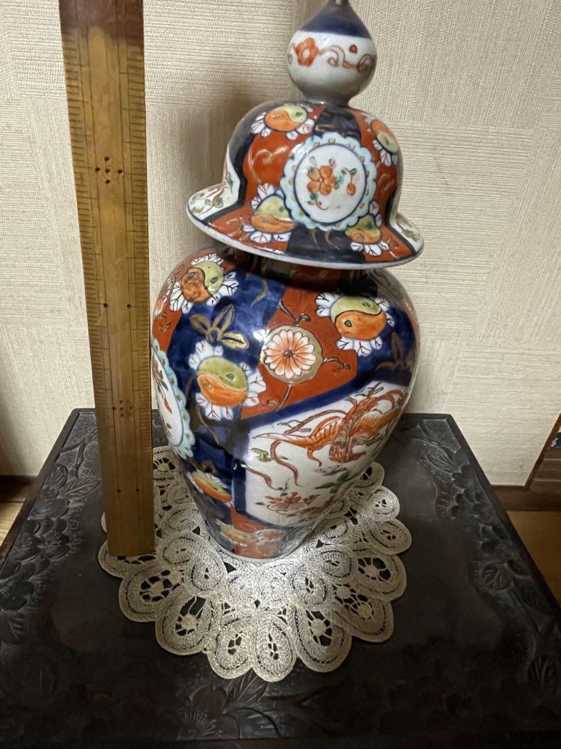 あずき古伊万里　壺　沈降壺