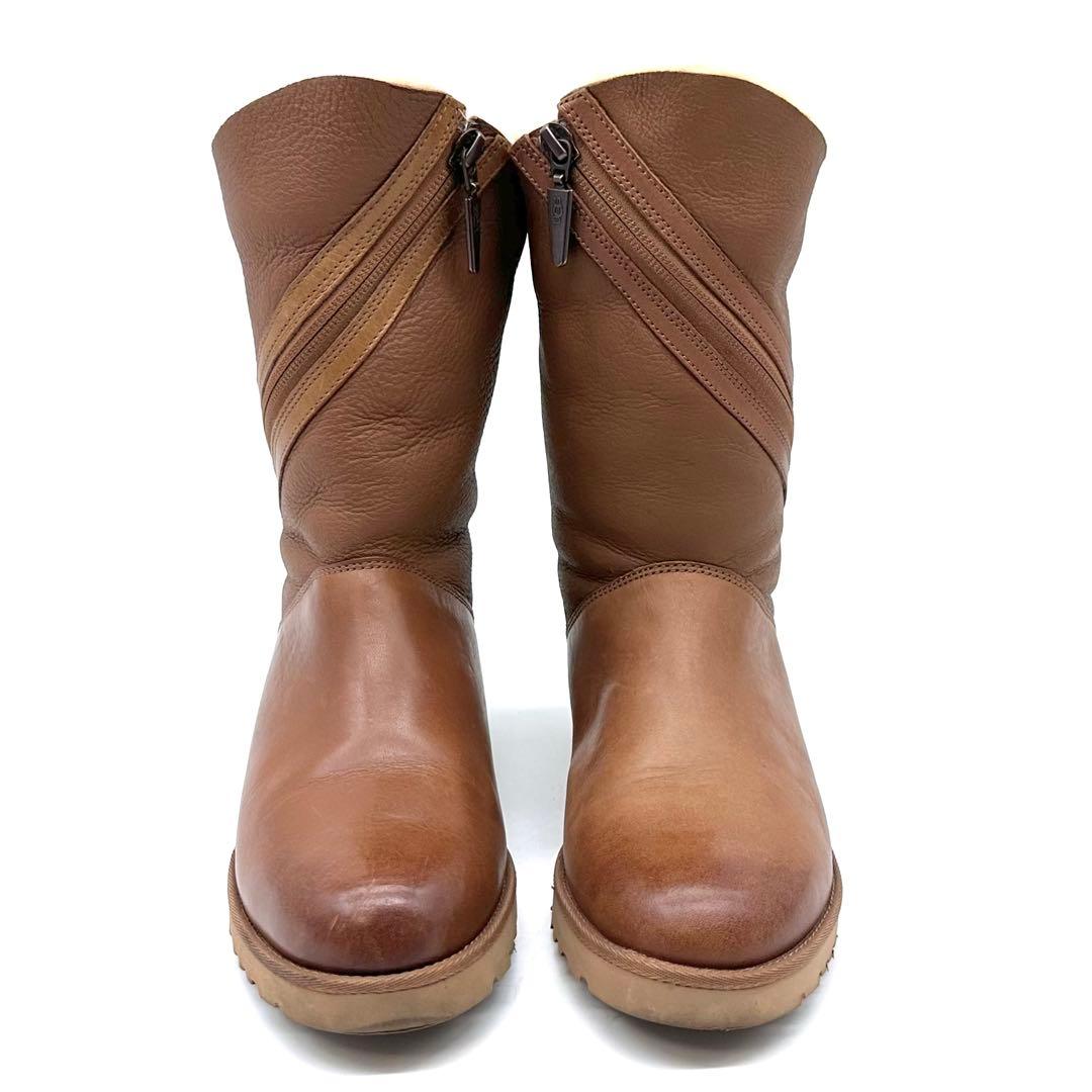 美品✨UGG アグ LORNA レディース ブーツ ムートン キャメル 24cm 美品✨UGG アグ LORNA レディース ブーツ ムートン キャメル 24cm