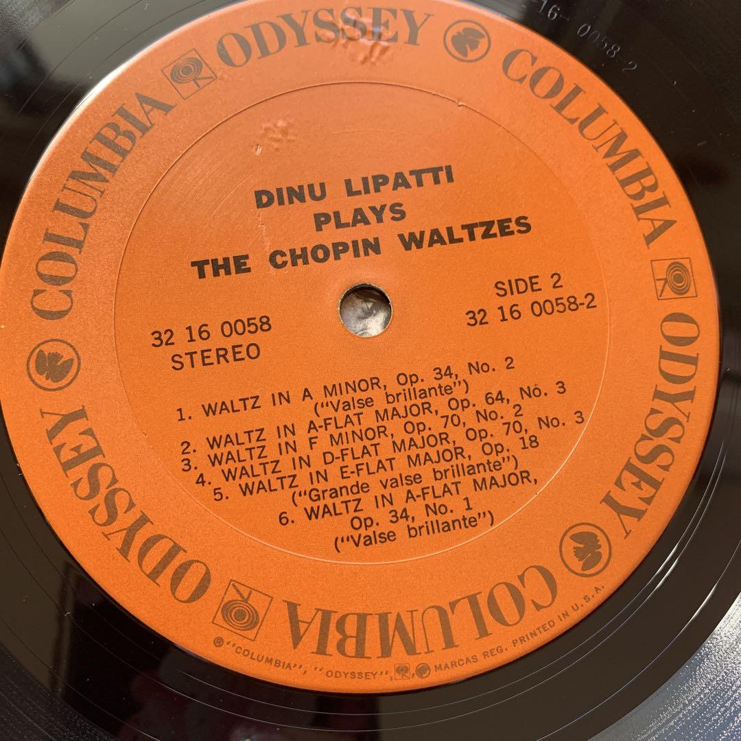 ショパン:Chopin Waltzesディヌ•リパッティLP1枚US盤