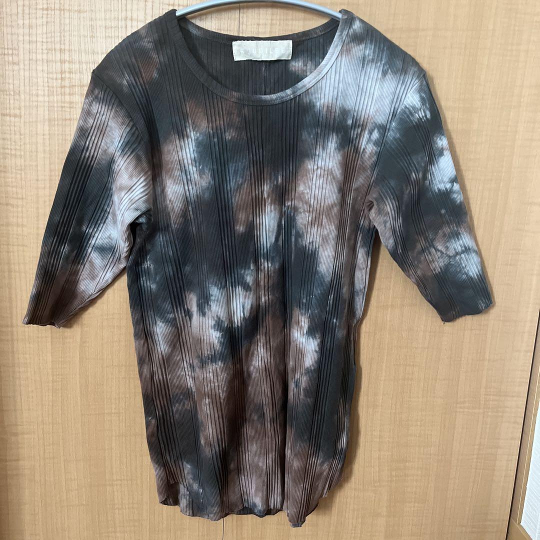 R JUBILEE タイダイ Tシャツ 五部袖 R JUBILEE タイダイ Tシャツ 五部袖