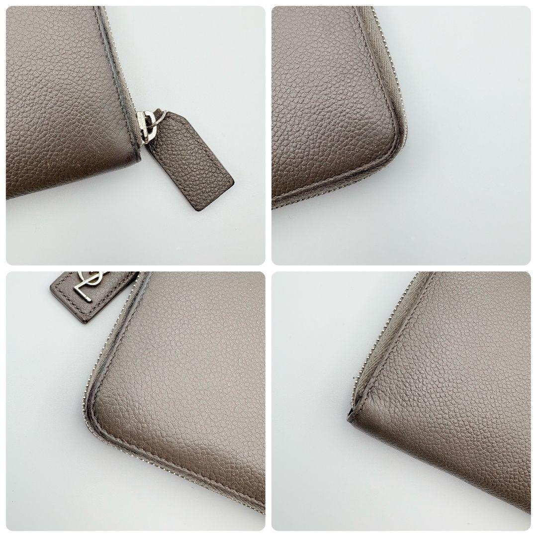 ✨️美品✨️　サンローランパリ　ラウンドファスナー　長財布　カサンドラ　金具