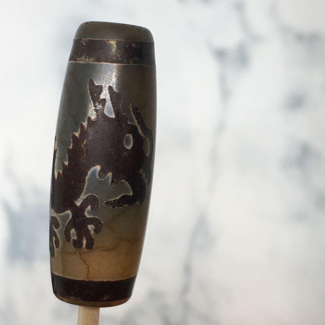 皇帝龍天珠✨老鉱天珠✨28.8mm✨②～財運～