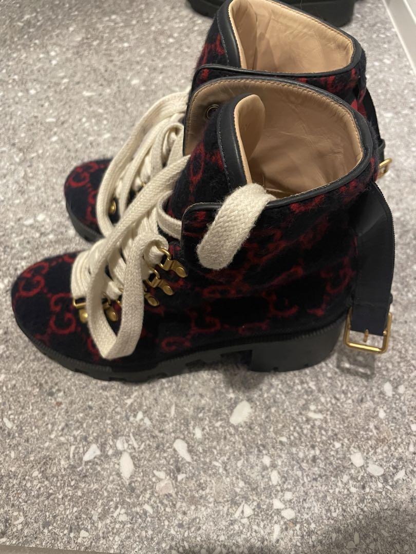 GUCCI ウールアンクルブーツ