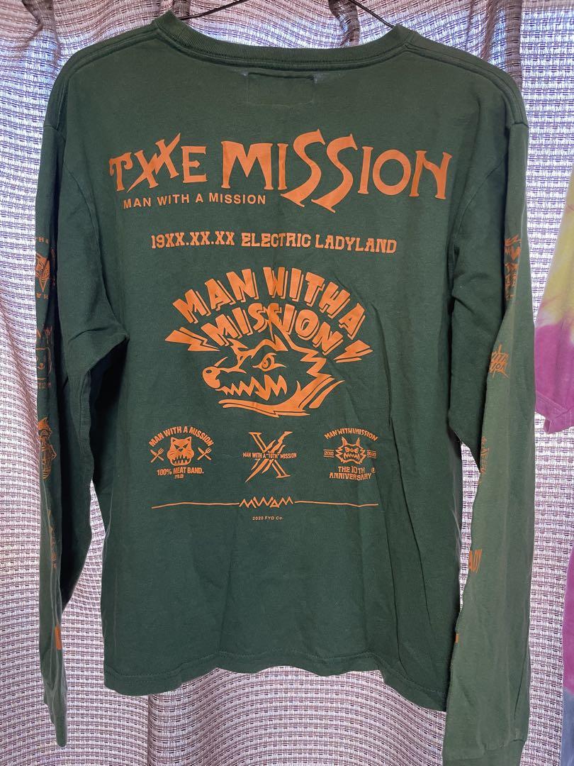 マンウィズ MAN WITH A MISSION 長袖 ロンT バンド 緑 マンウィズ MAN WITH A MISSION 長袖 ロンT バンド 緑 - メルカリ