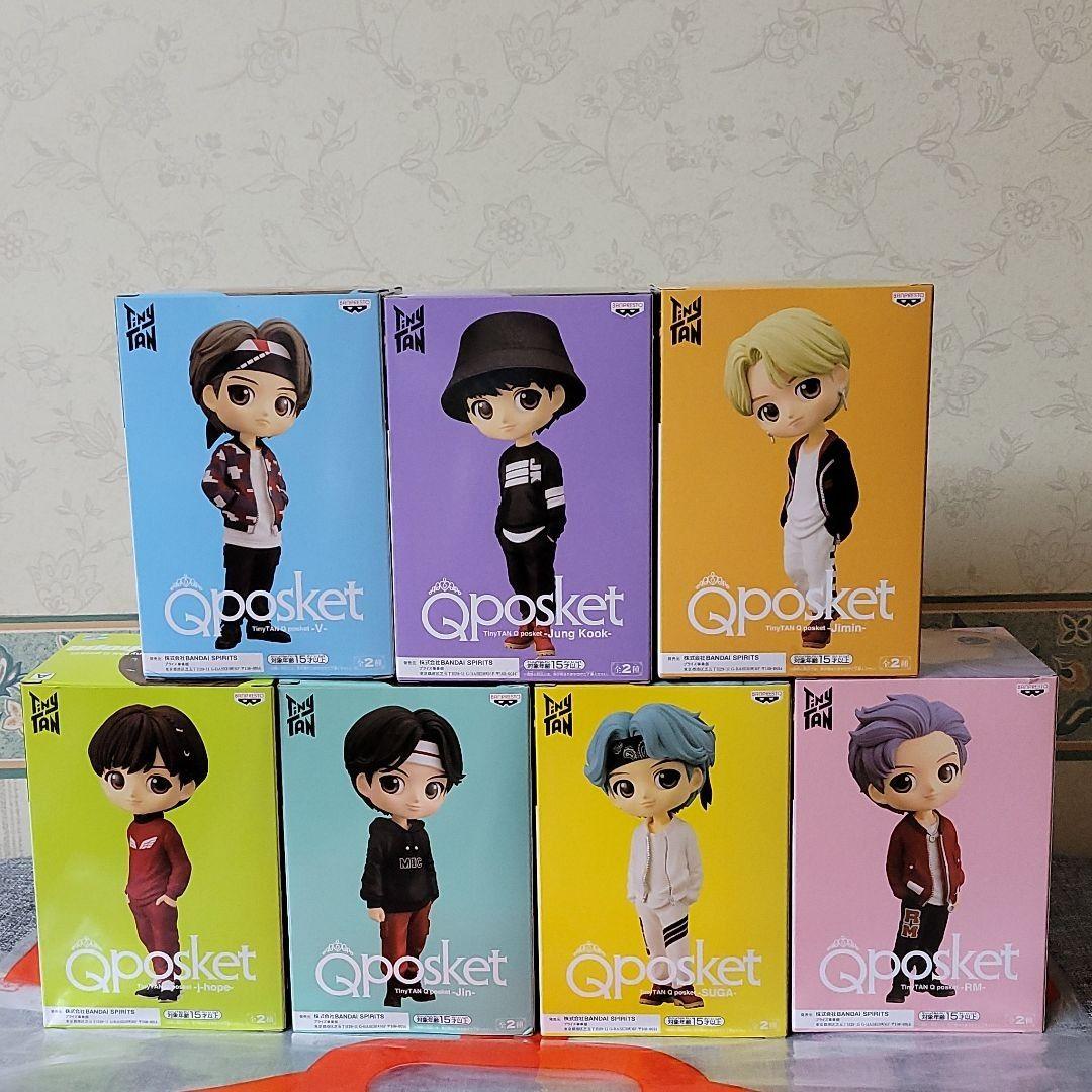 TinyTAN BTSフィギュア Aカラー全コンプリートセット iUoga-m49202730689 Q posket NEW