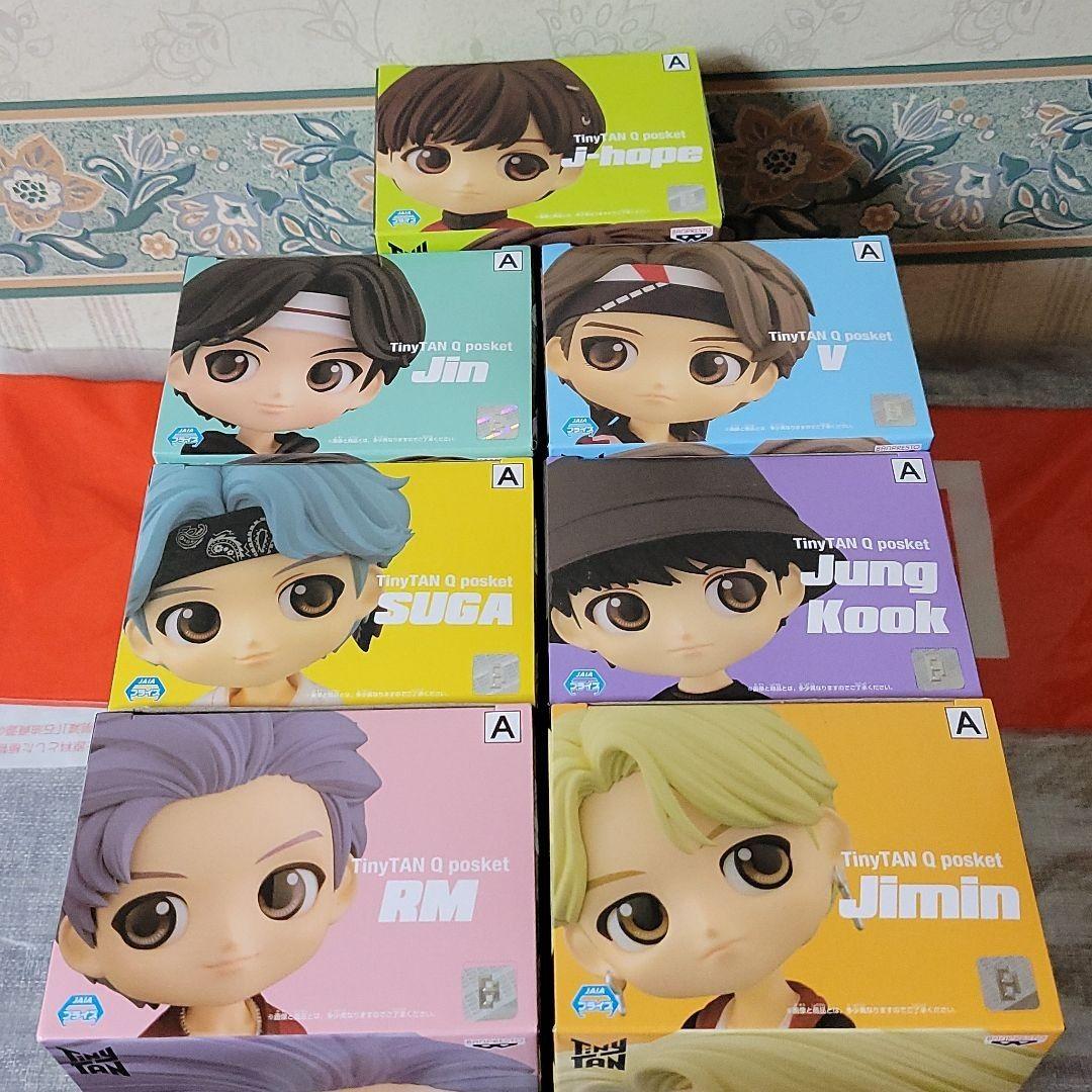 TinyTAN BTSフィギュア Aカラー全コンプリートセット iUoga-m49202730689 Q posket NEW