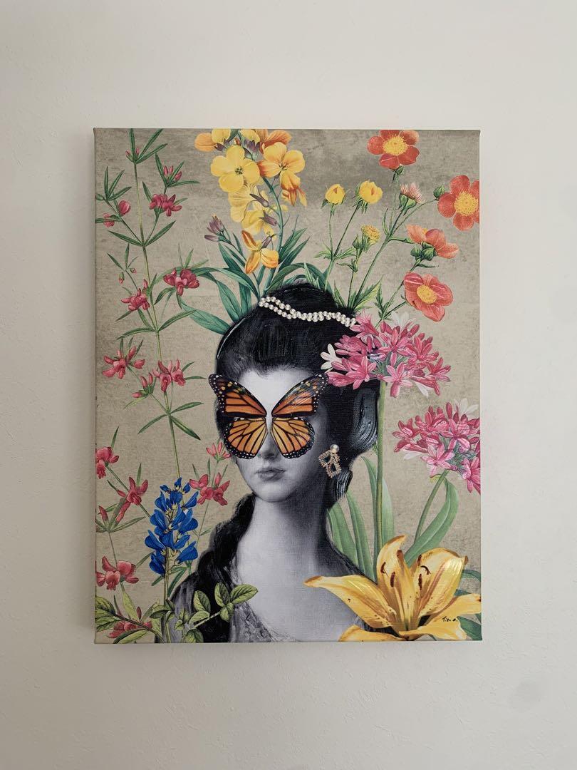 ★Francfranc フランフラン パルファン アートボード 絵画アートパネル パルファン アートボード ピンク | Francfranc（フランフラン