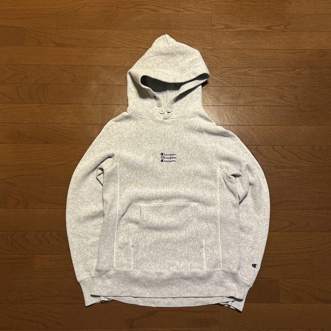 Champion reverse weave ヘンリーネック M 青単タグ