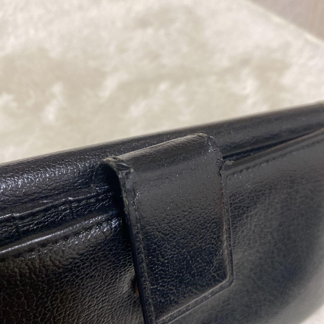Christian Dior クリスチャンディオール Wホック長財布 レザー