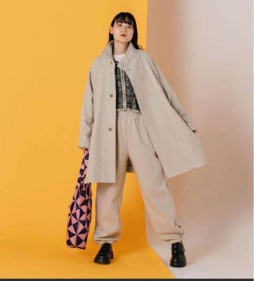 【silent】川口春奈着用  CITENシテン スタンドカラーポンチョ コート