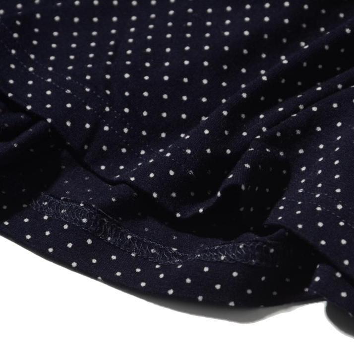 美品。アニエスベー ドット ストレッチカットソー素材 切り替え