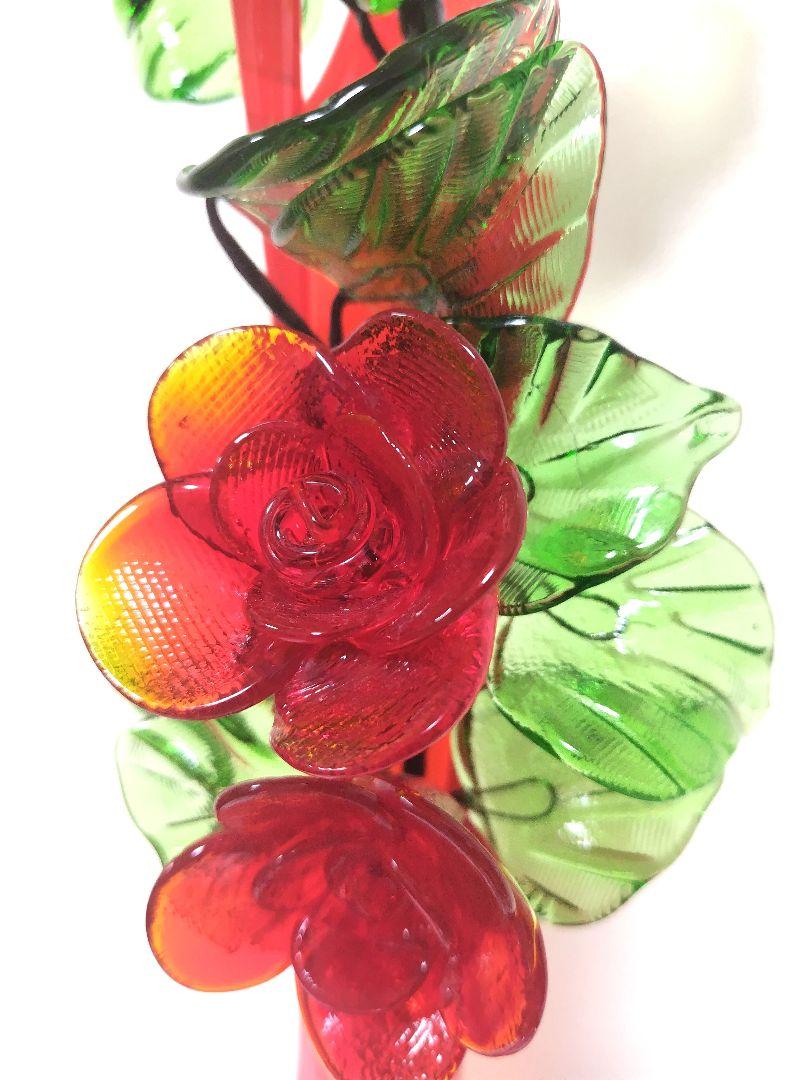 琉球ガラス　花赤 和食器 小鉢 皿 ガラス おしゃれ 琉球ガラス 【波の花小鉢/黄・赤】