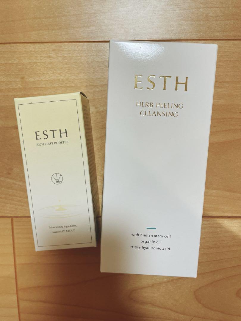 ESTHハーブピーリングクレンジングandリッチファーストブースター ESTH ハーブピーリングクレンジング リッチファーストブースター