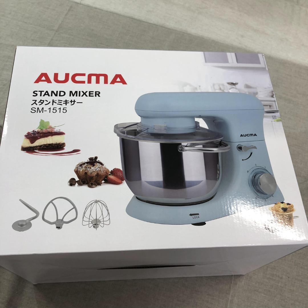 【未使用】AUCMA STAND MIXER スタンドミキサー SM-1515 AUCMA スタンドミキサー SM-1515 アタッチメント付 4.5L 業務用
