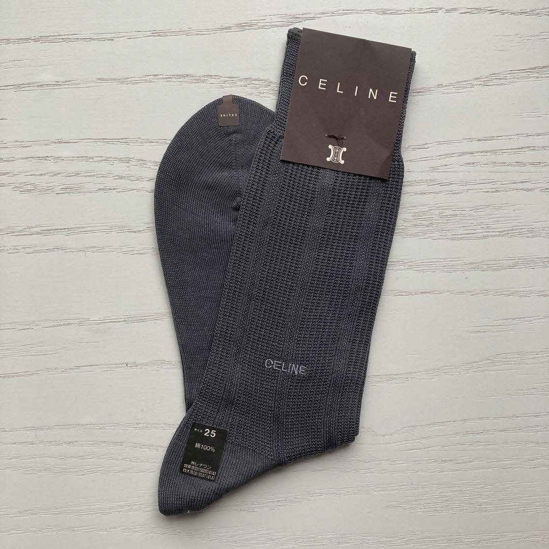 【国内発送】CELINE ソックス / コットン CELINE - CELINE ロゴ ソックス コットン 靴下の通販 by AMAZING