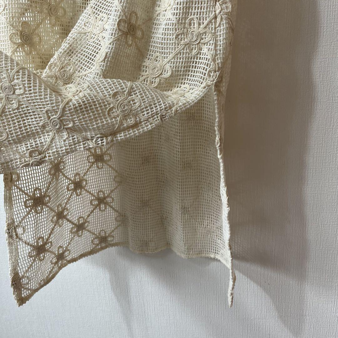 新品未使用 ハローサンフランシスコ フラワー刺繍レース トップスワンピース
