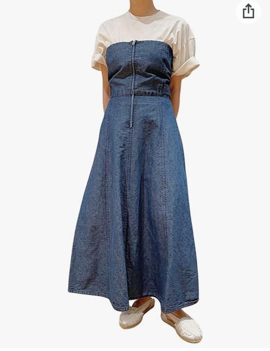 ワンピース IENA VIOLETTE ROOM DENIM JUMP SKIRT IENA VIOLETTE ROOM DENIM JUMP SKIRT ワンピース