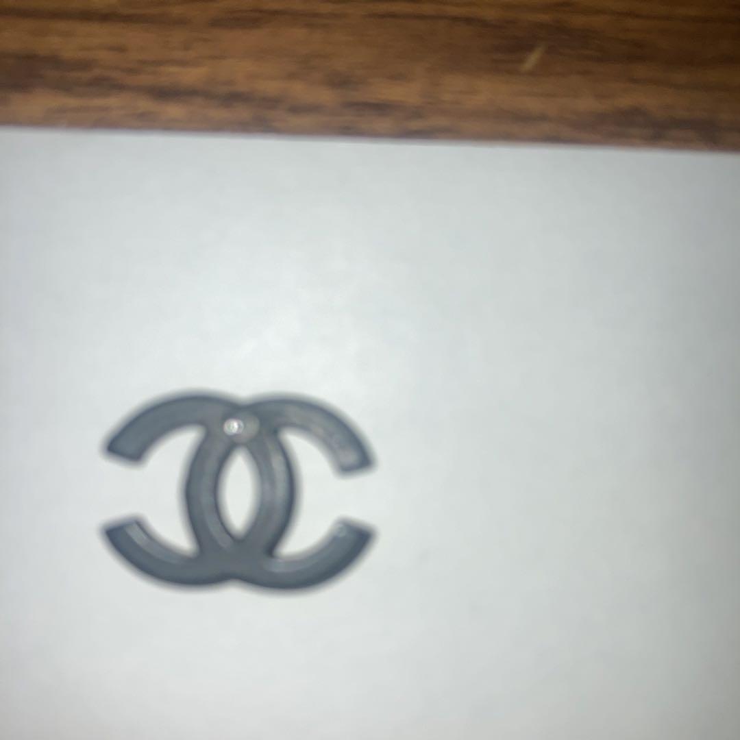 CHANEL BLACKx ラインSTONE (ゴールド×ラインストーン)ピアス